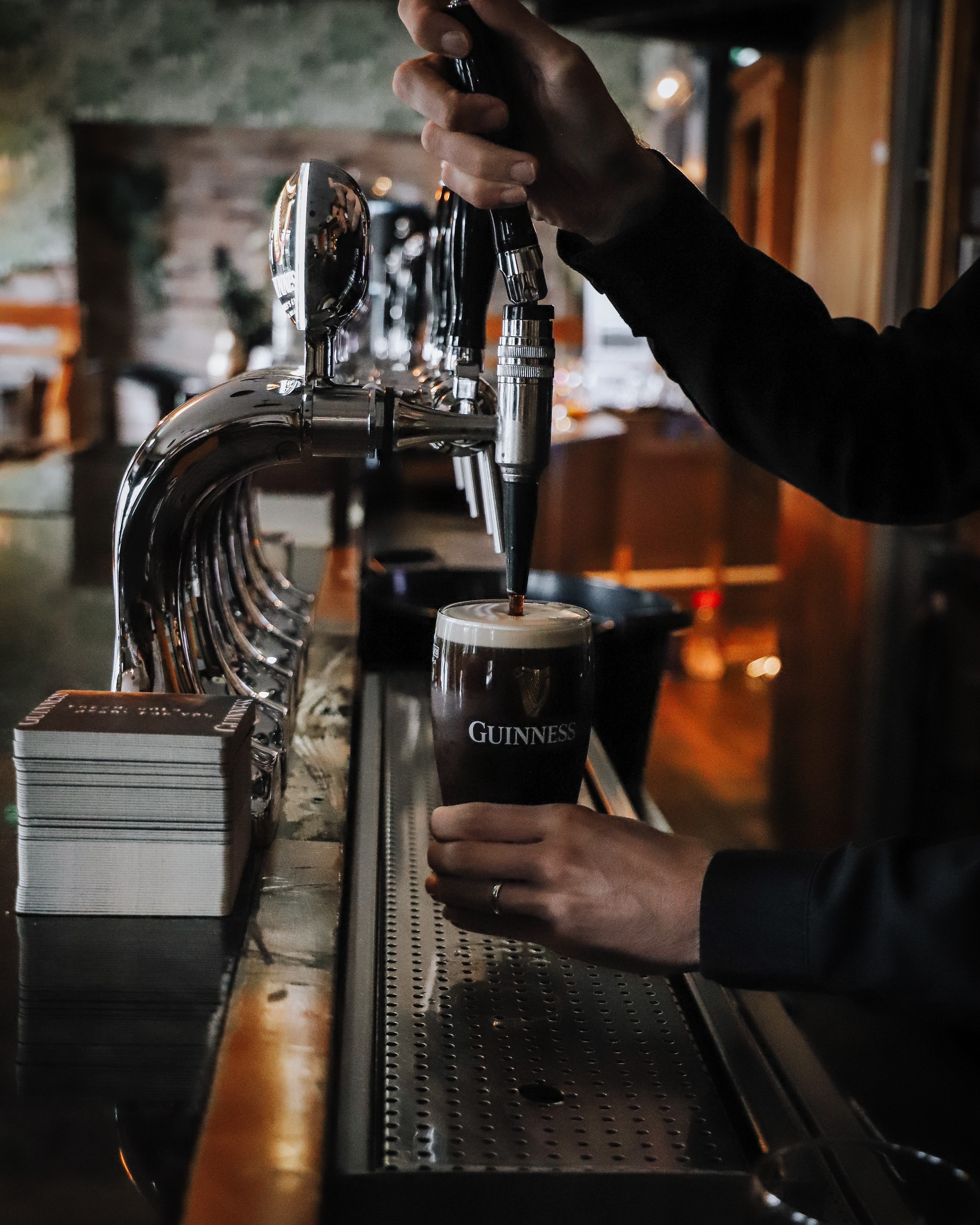 Pint of Guinness at The Old Stand Bar, Shanagolden, Co. Limerick